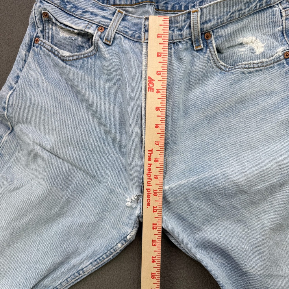 Vintage Levis 501 Jeans Men 36x30 (34) Blue Made USA Button Fly Light Wash VTG - Picture 11 of 12